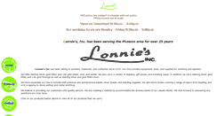Desktop Screenshot of lonniesinc.com